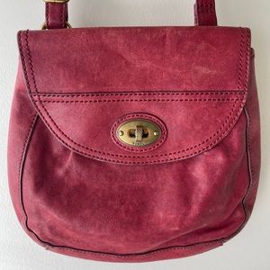 Pink Fossil Crossbody Bag